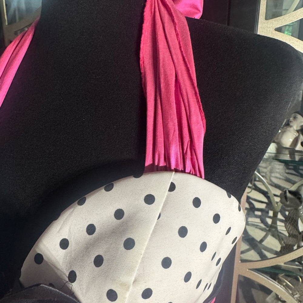 Sherri Hill Punk Black and White Polka Dot Dress - Picture 3 of 11